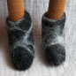 Preview: Handgefilzte Stiefel für 30 cm Figur - Filzstiefel
